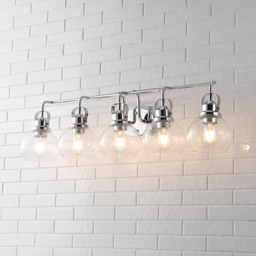 Shirley Metal/ Bubbled Glass Vanity Light - JONATHAN Y